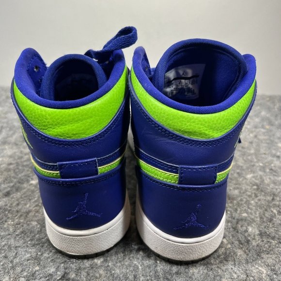 Nike Air Jordan 1 Retro High PS Kids Concord Electric Green Blue 705300-407 4.5Y - Picture 4 of 16